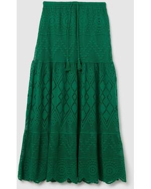 Piombo Gonna Lunga Da Donna - Verde
