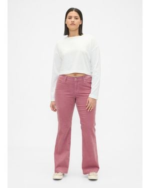 Gap Pantaloni Flare Fit Elasticizzati, Donna, Taglia - Rosso