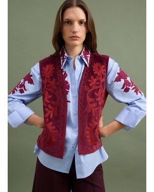 Piombo Gilet - Rosso