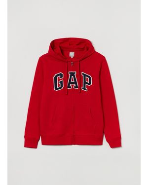 Gap Full-zip in French Terry con cappuccio - Rosso