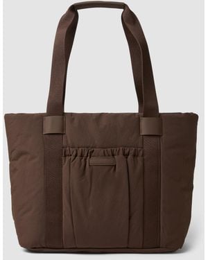 OVS Borsa Shopper Con Tasca Esterna Arricciata, Donna, Taglia - Marrone