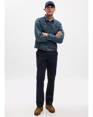 Gap Pantaloni chino straight fit in cotone stretch - Blu