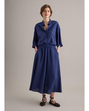 Piombo Gonna Pantalone - Blu