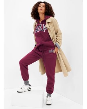 Gap , Joggers In Felpa Con Ricamo Logo, , Viola, Taglia: XSREG - Rosso