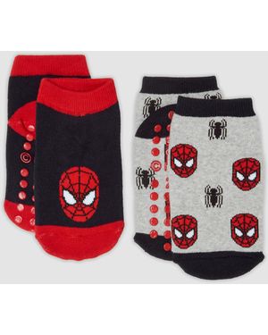 Marvel Bipack Calze Antiscivolo - Rosso