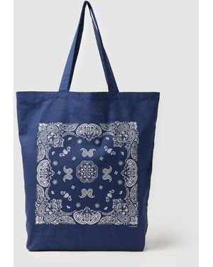 Piombo Borsa Shopper Da Uomo - Blu