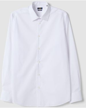 OVS Camicia Bianca Slim Fit Con Colletto Classico Easy Iron, Uomo, Taglia - Bianco