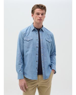 Camicia casual con bandiera americana per il 250