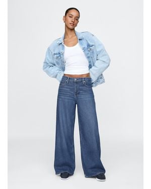 Gap Jeans A Gamba Larga Donna, Taglia - Blu