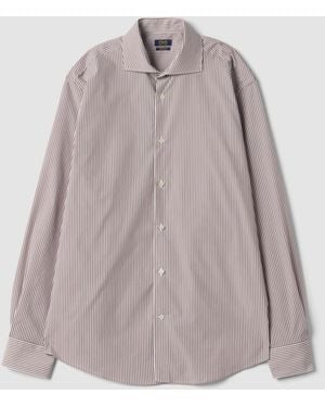 OVS Camicia Popeline A Righe - Grigio