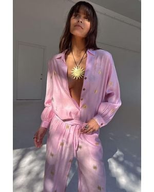 Never Fully Dressed Elissa Trousers With Sun Foil - Multicolour