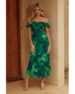 Runaway the Label Layana Midi Dress - Green