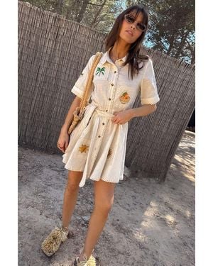 Never Fully Dressed Isla Patchwork Lauren Dress - Grey