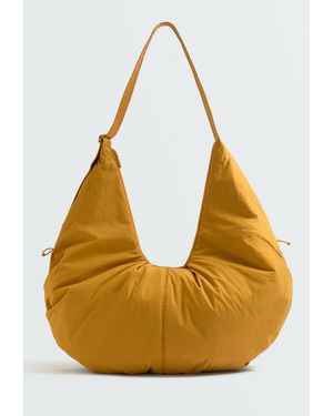 Oysho Geraffter Shopper - Mettallic