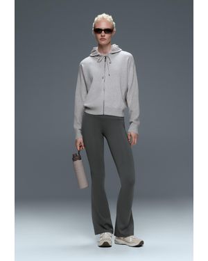 Oysho Hose Flare High Rise Hahnentritt - Grau