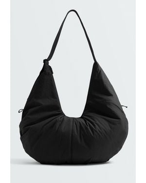 Oysho Geraffter Shopper - Schwarz