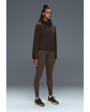 Oysho Wattierte Boxy Funktions-Jacke Mit Fellex Volcanic - Grau