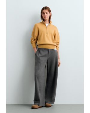 Oysho Strickpullover Aus Baumwollmix Mit Reißverschluss - Mehrfarbig