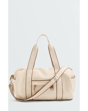 Oysho Bowlingtas Van Canvas - Naturel