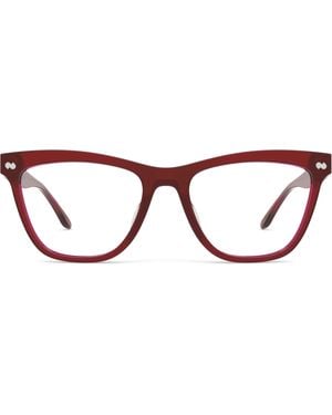 Pair Eyewear Burgundy Cat-Eye Eyeglasses - Black