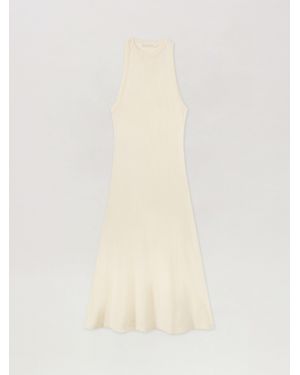 Palm Angels Curved Logo Essential Dress - Natural