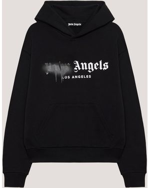Palm Angels Spray City Los Angeles Hoodie - Black