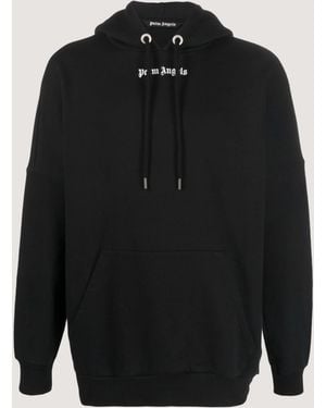 Palm Angels Classic Logo Over Hoodie - Black