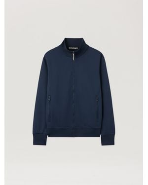 Palm Angels Curved Logo Track Jacket - Blue