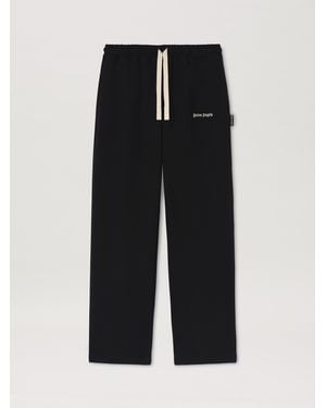 Palm Angels Classic Logo Emb Joggers Off Wh - Black