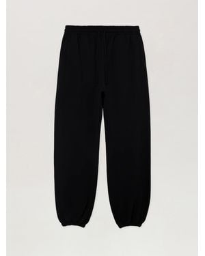 Palm Angels Brushed Palm Tree Joggers - Black