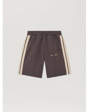 Palm Angels Classic Logo Track Shorts Dark - White