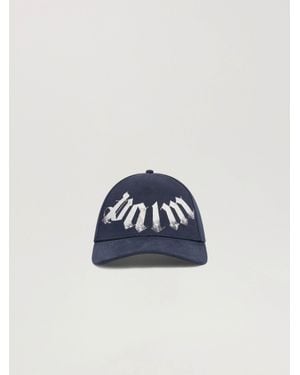 Palm Angels Maxi Logo Cap - Blue