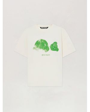 Palm Angels Spray Bear T-Shirt - Green