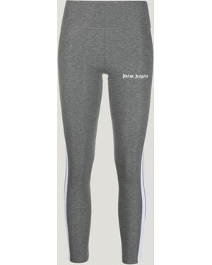 Palm Angels Training Track Leggings - Gray