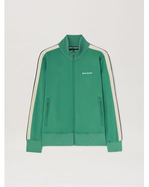 Palm Angels Logo Embroidered Track Jacket - Green