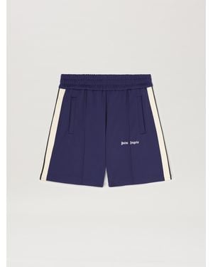 Palm Angels Classic Logo Track Shorts Off - Blue