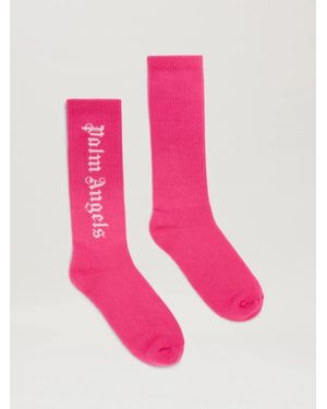 Palm Angels Classic Logo Socks - Pink