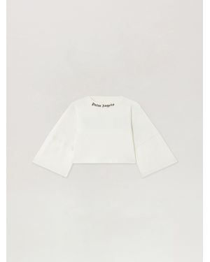 Palm Angels Classic Logo Mini T-Shirt - Natural