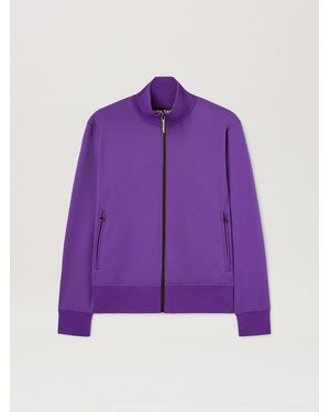 Palm Angels Back Curved Logo Track Jacket - Purple