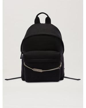 Palm Angels Logo Plate Backpack - Black