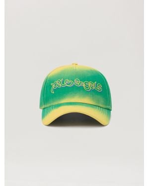 Palm Angels Thai Logo Tie Dye Cap - Green