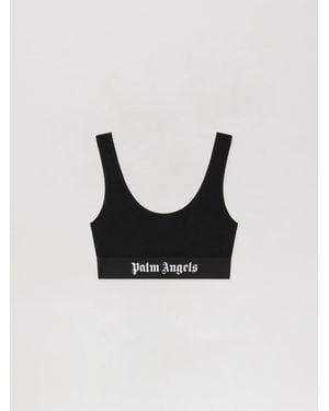 Palm Angels Classic Logo Sports Bra - Black