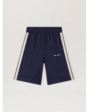Palm Angels Classic Logo Track Shorts - Blue