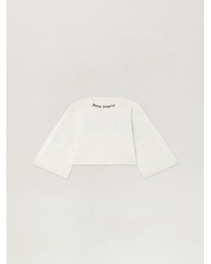Palm Angels Classic Logo Mini T-Shirt - Natural