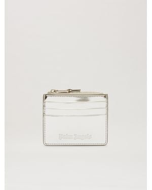 Palm Angels Mirror Zip Card Holder - Natural
