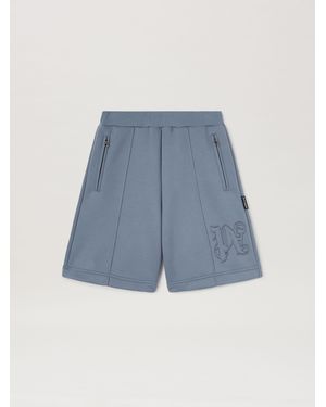 Palm Angels Monogram Neoprene Shorts - Blue