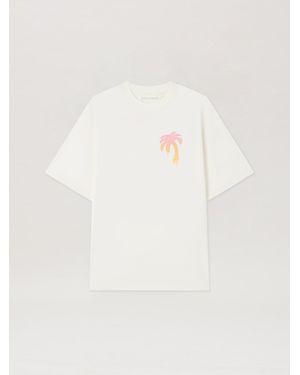 Palm Angels I Love Pa Loose T-Shirt - Natural