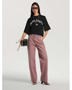 Palm Angels Curved Logo Boxy T-Shirt - Multicolour
