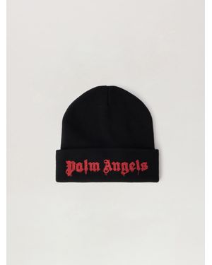 Palm Angels Dripping Logo Beanie - Black