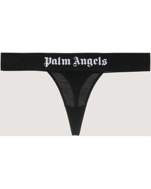 Palm Angels Classic Logo Thong - Black